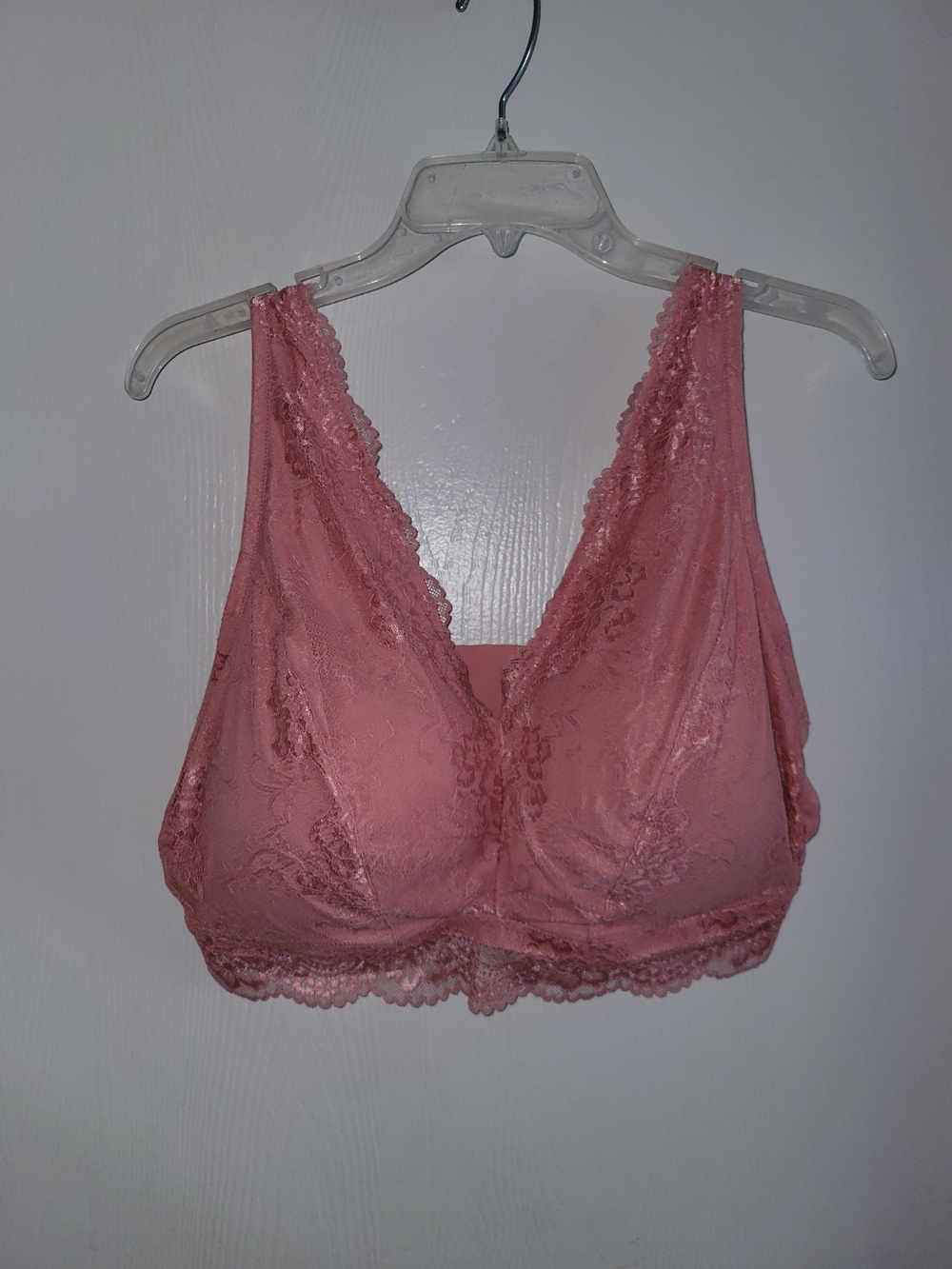 Wireless Lace Bralette in Dusty Rose